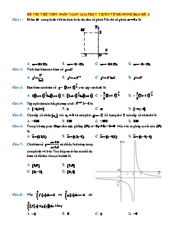 Đề thi thử THPT Quốc gia môn Toán phát triển từ đề minh họa - Đề 5 - Năm học 2023-2024 (Có lời giải)